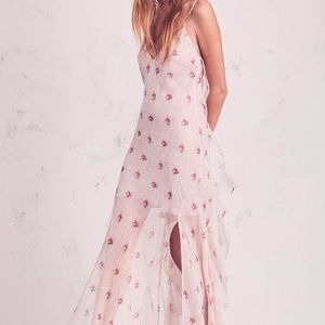 NWT LoveShackFancy Ruffle Slip Dress